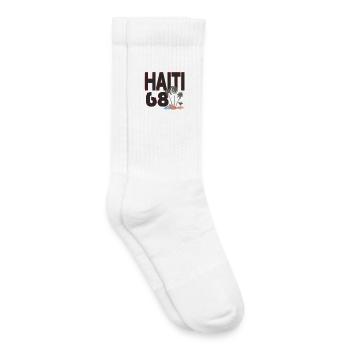 Haiti 68 mit Insel Flair  - Kinder Tennissocken - Weiß - Rechts