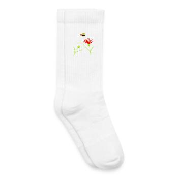 Biene Blume Blumen Kinder Insekt - Kinder Tennissocken - Weiß - Rechts