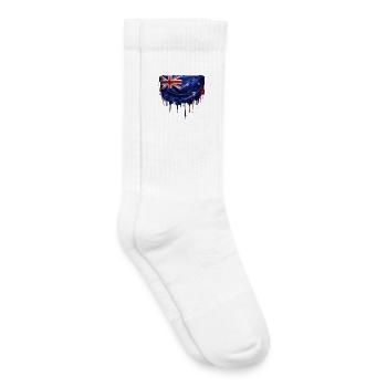 Dripping New Zealand flag - Kids Tennis Socks - white - Right