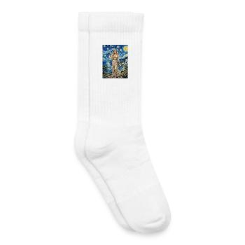 Aphrodite Starry Night - Kids Tennis Socks - white - Right