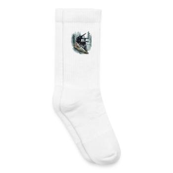 Klippen-Glashaus-Flucht - Kinder Tennissocken - Weiß - Rechts