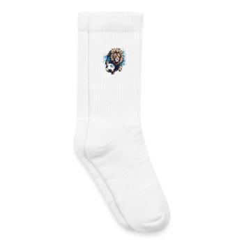 Équipe de football des Lions - Chaussettes de tennis bio enfant - blanc - Droite