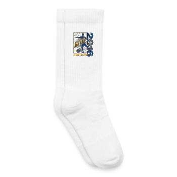 Limited Edition 2016 Football Birthday - Kids Tennis Socks - white - Right