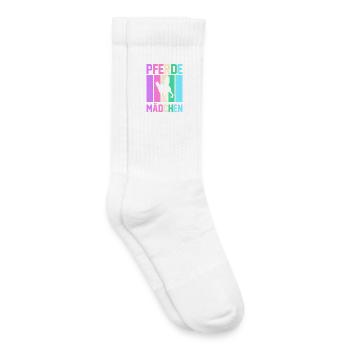 Reiten Pferdeliebhaber Reiterhof Pferde - Kinder Tennissocken - Weiß - Rechts