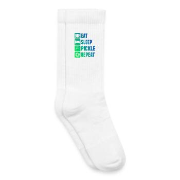 Conception d’un éventail de pickleball pour les fans de joueurs de pickleball - Chaussettes de tennis bio enfant - blanc - Droite