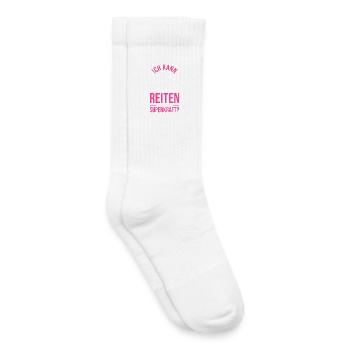 Reiten Pferdeliebhaber Reiterhof Pferde - Kinder Tennissocken - Weiß - Rechts