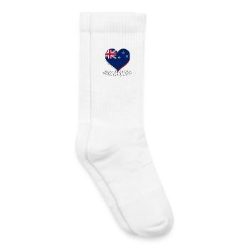 Nouvelle-Zélande - Chaussettes de tennis bio enfant - blanc - Droite