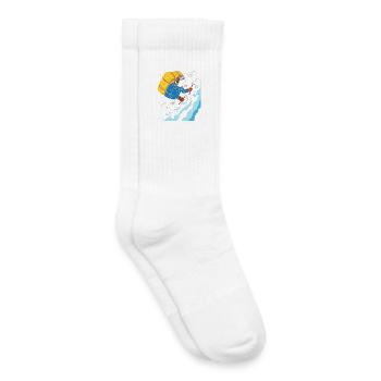 Kuh Alpiner Abenteurer - Kinder Tennissocken - Weiß - Rechts
