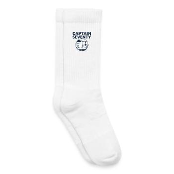 Capitaine 70 ans de navigation - Chaussettes de tennis bio enfant - blanc - Droite