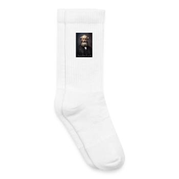 James Clerk Maxwell Portrait - Chaussettes de tennis bio enfant - blanc - Droite