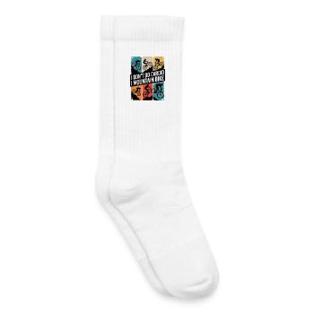 Mountainbike Downhill MTB Riding Radsport Action - Kinder Tennissocken - Weiß - Rechts