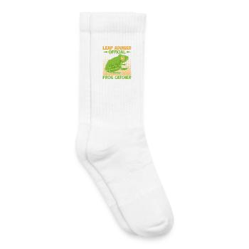 Frog Catcher Leap Adviser Official Frog - Kids Tennis Socks - white - Right