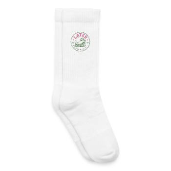 Aufschieberkrokodil Nie Heute - Kinder Tennissocken - Weiß - Rechts