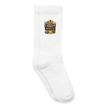 Être chrétien n’est pas facile - Christen Jesus - Chaussettes de tennis bio enfant - blanc - Droite