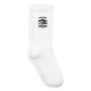 Grandfather Honor Precious Family Ties - Kids Tennis Socks - white - Right