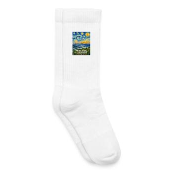 Great Smoky Mountains Poster National Park - Kids Tennis Socks - white - Right