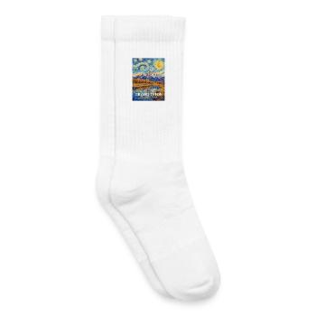 Grand Teton National Park Wyoming  - Kinder Tennissocken - Weiß - Rechts