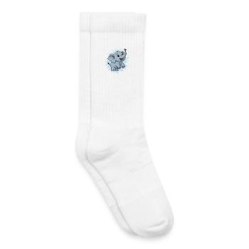 Süßer Elefant mit Farbspritzer - Kinder Tennissocken - Weiß - Rechts