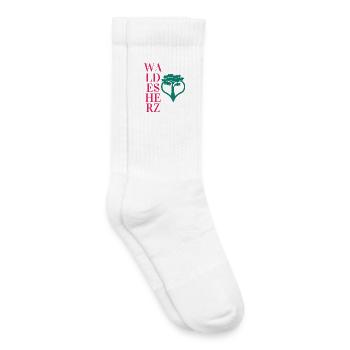 Waldesherz - Wortschätze - vergessene Wörter - Kinder Tennissocken - Weiß - Rechts