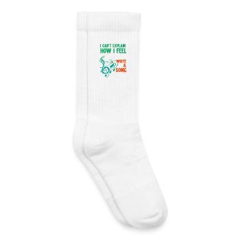 Chanteur Professeur de musique Chorale de chanteurs de musique - Chaussettes de tennis bio enfant - blanc - Droite