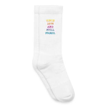 Millésime 1976 - Chaussettes de tennis bio enfant - blanc - Droite