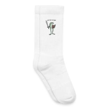 Morgendämmerungs-Froschritter - Kinder Tennissocken - Weiß - Rechts