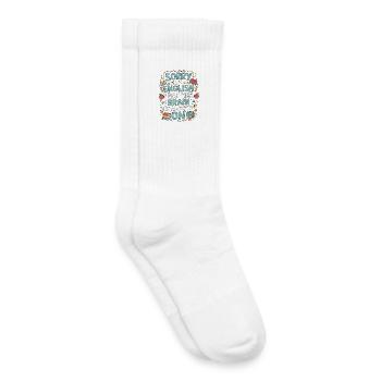 Professeur d’anglais langue seconde désolé mon professeur d’anglais Éducateur d’anglais langue seconde - Chaussettes de tennis bio enfant - blanc - Droite