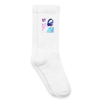 15. Geburtstag Junge Mädchen Gaming Level 15 Jahre - Kinder Tennissocken - Weiß - Rechts