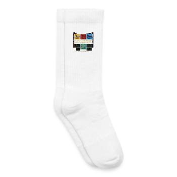 Tableau périodique de la chimie de la neurodiversité de l’autisme - Chaussettes de tennis bio enfant - blanc - Droite