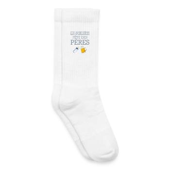 Ma Première Fête des Pères - Chaussettes de tennis bio enfant - blanc - Droite