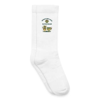 Unterstützen Sie Ihren lokalen Matcha-Händler mit lustigen Matcha-Tee - Kinder Tennissocken - Weiß - Rechts