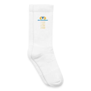 Mein Wochenende Workout Routine - Kinder Tennissocken - Weiß - Rechts