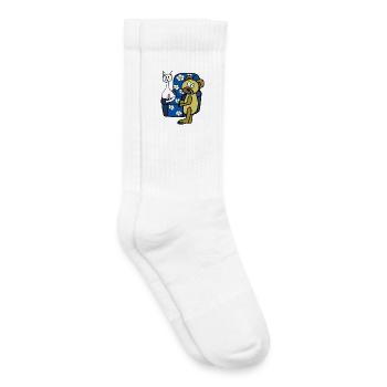 Teddy Teddybär Katze Katzen Kinder Kind - Kinder Tennissocken - Weiß - Rechts