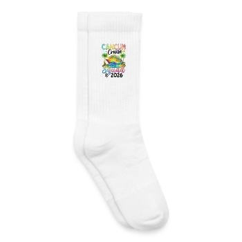 Cancun Cruise Squad 2026 - Kids Tennis Socks - white - Right