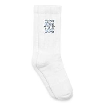 Graphiste : mon cerveau fonctionne avec le designer visuel - Chaussettes de tennis bio enfant - blanc - Droite