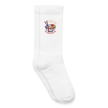 Don't judge me ramen - Kids Tennis Socks - white - Right