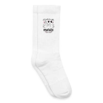 Équipe de la Mariée EVJF Témoin Mariage - Chaussettes de tennis bio enfant - blanc - Droite