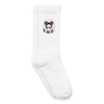 Boricua Girl Puerto Rican Puerto Rico Hispanic - Kids Tennis Socks - white - Right