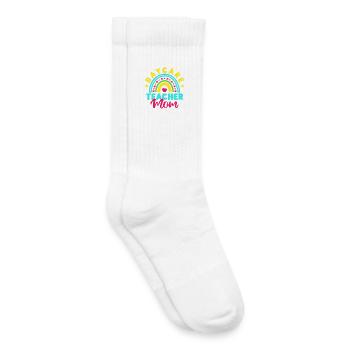 Pre K Teacher Daycare Mom Kindergarten Teacher - Kids Tennis Socks - white - Right