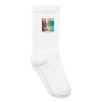 Oubliez ça : Quiet Smash Tennis - Chaussettes de tennis bio enfant - blanc - Droite