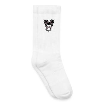 Fourth Birthday for a Birthday Girl - Kids Tennis Socks - white - Right