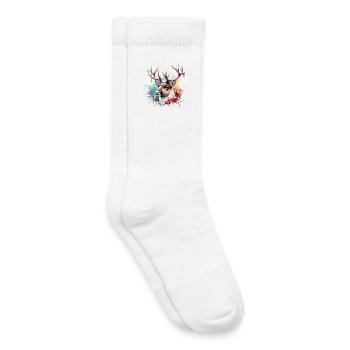 Rentier Geschenk - Kinder Tennissocken - Weiß - Rechts