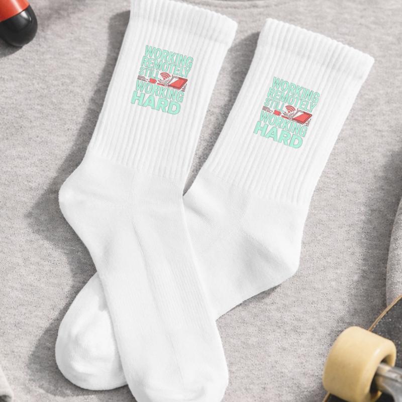 Remote Developer Working Remotely Web Programmer Kids Tennis Socks