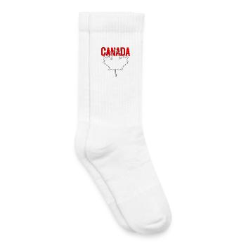 Canada Flag Maple Leaf Canadian - Kids Tennis Socks - white - Right