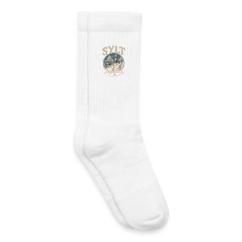 Sylt Inselglück Leuchtturm Vintage - Kinder Tennissocken - Weiß - Rechts
