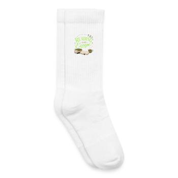 Motif de lecture amoureuse de la littérature fan de livres - Chaussettes de tennis bio enfant - blanc - Droite