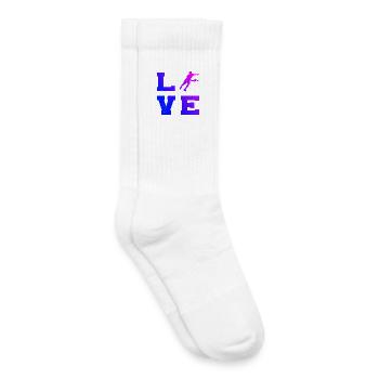Pickleball Community Fans Love Pickleball Players - Kids Tennis Socks - white - Right