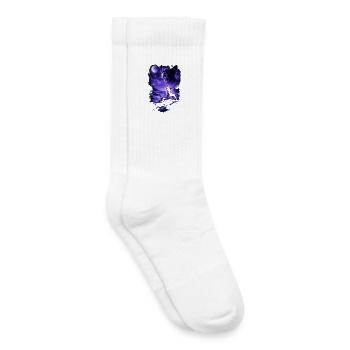 Dog Mom Dog Dad  - Chaussettes de tennis bio enfant - blanc - Droite