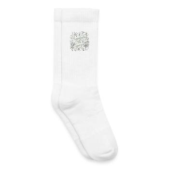 Propagating the Species Pregnancy Mom - Kids Tennis Socks - white - Right