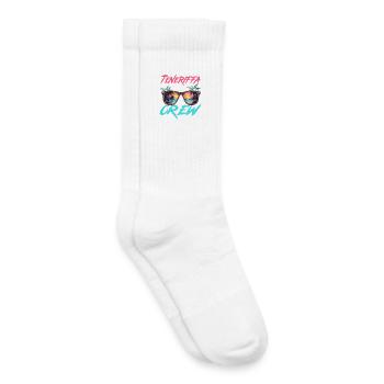 Tenerife Party Crew - Chaussettes de tennis bio enfant - blanc - Droite
